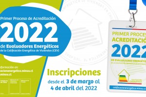 Minvu convoca al primer proceso 2022 para la acreditación de evaluadores energéticos de la Calificación Energética de Viviendas